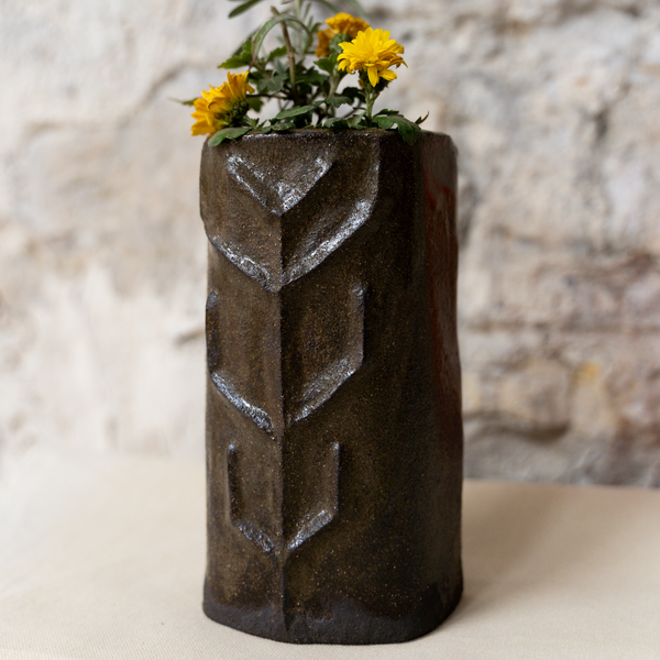 Vase Demi-Lune Lignum